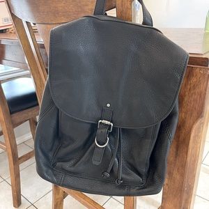 Lucky Brand Black Leather Backpack